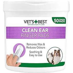 Vet's Best Almohadillas de Limpieza de oído Natura