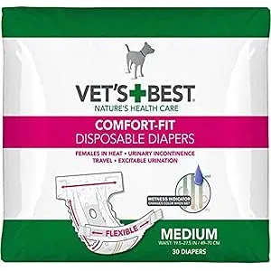 Vets Best Comfort Fit - Pañales Desechables para P