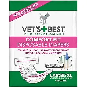 Vet's Best Consumido de pañales para Perros de Con