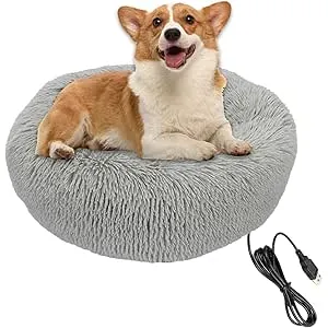 Vibhgtf Cama calefactada para perros_ y cómoda alm