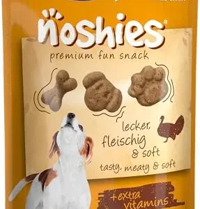 Vitakraft - Noshies, Snacks para Perros, Figuritas de Carne de Pavo - 90 g