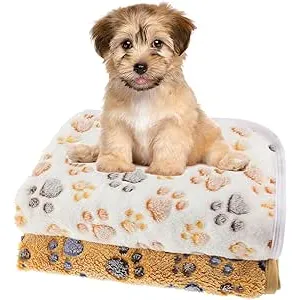 WLLHYF 2 mantas de franela para mascotas, acogedor