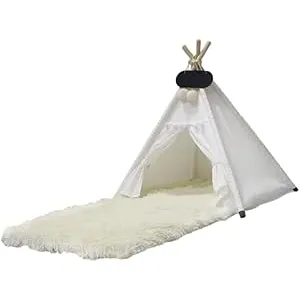 Whiwhi Tipi Tienda de campaña para mascotas con fe