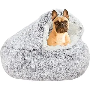 YUDANSI Cama para Perros 65 cm, Cama cubierta para