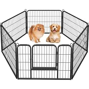 Yaheetech 6 Vallas para Perros Extensible Plegable