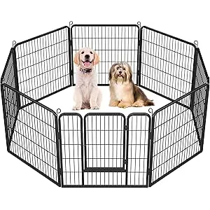 Yaheetech 8 Vallas para Perros 80X80 cm Parque de