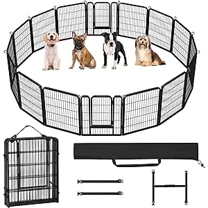 Yaheetech Parque para Perros 65 x 80 cm 16 Vallas