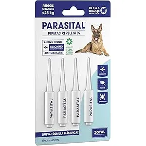 Zotal Parasital Blíster con 4 Pipetas de 5 ml para