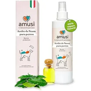amusi Aceite de Neem para Perros - 250 ml - Spray