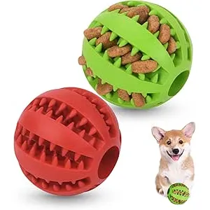 flintronic 2pcs Pelota de Caucho Natural, Duradera