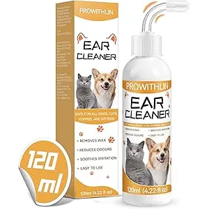 prowithlin Limpiador de Oídos para Perros y Gatos